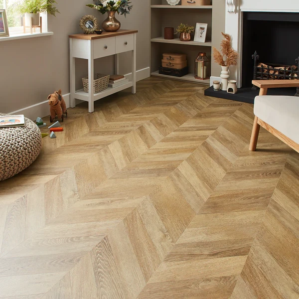 Solid Wood Chevron Flooring